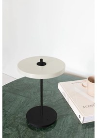 Fekete-fehér fém LED asztali lámpa fém búrával (magasság 31 cm) Asteria Move – UMAGE