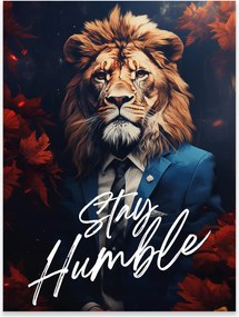 Fali Poszter Motivációs Oroszlán Vászonkép Hálószoba Nappali Keret Nélkül 70x50