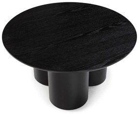 Fekete kerek dohányzóasztal ø 80 cm Lua – MOME
