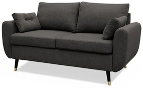 Lucyna 2-es (fix) kanapé, sötét szürke