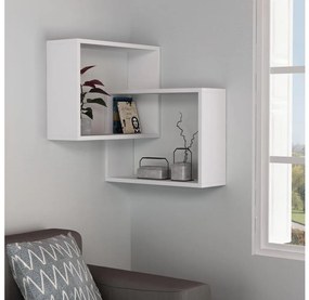 Sarki fali polc RING 68x68 cm fehér