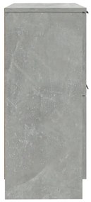 betonszürke szerelt fa tálalószekrény 30 x 30 x 70 cm