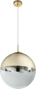 Globo 15858 Függeszték, metál arany, üveg átlátszó,arany, ø: 350, Foglalat típusa:1xE27 60W 230V