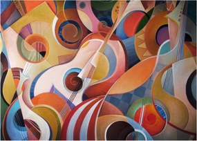 Kép - Zenei absztrakt (70x50 cm)