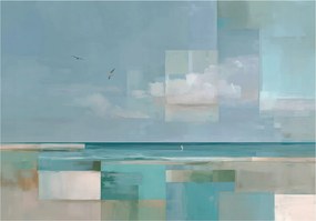 Fotótapéta Tengerpart Absztrakt Tenger Hálószoba Nappali Tapéta Flizelina 150x105