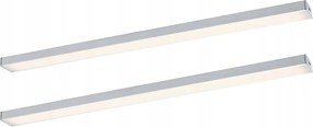 Paulmann Led szekrény alatti lámpa Inline 2x4W, matt króm, 350x26mm, 24V