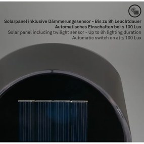 Briloner 3133015 - LED napelemes fali lámpatest LED/2W/3,7V IP44 3000K