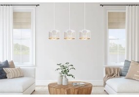 Csillár zsinóron ALDO 3xE27/60W/230V fehér