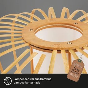 Briloner 7759011 - Asztali lámpa 1xE27/10W/230V bambusz