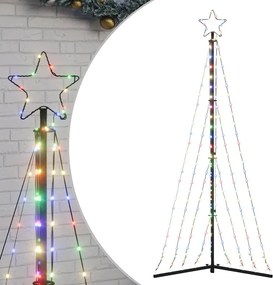 vidaXL színes LED karácsonyfa 339 LED 187 cm