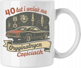 Szülinapi Bögre Még mindig Eredeti Alkatrészeken Fehér 330ml