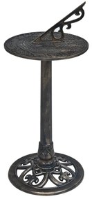bronz színű műanyag napóra 35,5 x 82 cm