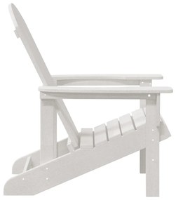 Adirondack Székek 2 db Fehér 74x82x90 cm HDPE