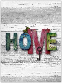 Poszterek 100x135 Otthon Házikó Felirat