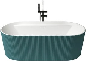 Olympia szabadonálló kád_80x170_Turquesa Metallic/Blanco Mate