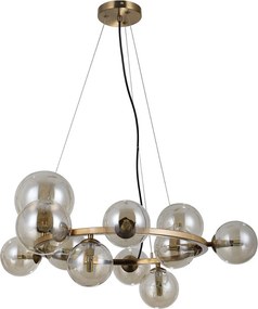 Italux modern függeszték canello borostyán mézédes sárgaréz itxpnd-406007-11-hbr