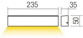 Redo 90395 - LED Kültéri fali lámpa OMNIA LED/12W/230V 3000K IP54 barna