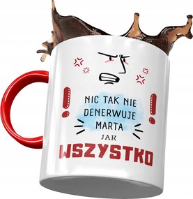 Piros Bögre Márta Feleség Barátnő Ajándék Nyomtatott Fotóval