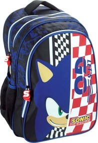 Sonic a sündisznó Champion Racer iskolatáska, táska 42 cm