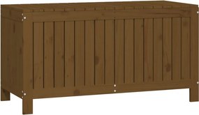 Mézbarna Tömör Fenyőfa Kerti Tárolóláda 115 X 49 X 60 Cm