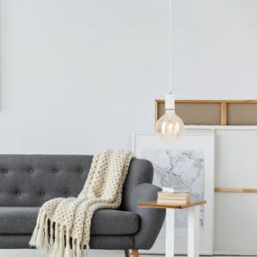 Csillár zsinóron ASTRID 1xE27/60W/230V fehér