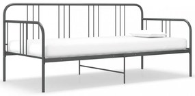 Szürke fém kanapéágy-keret 90 x 200 cm
