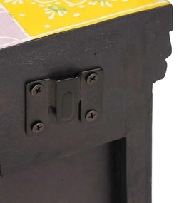 Éjjeliszekrény 2 pcs Sokszínű 40 x 30 x 40 cm Tömör mangófa