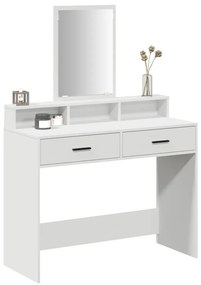 Sminkasztal Fiókokkal Fehér 100x41x140 cm