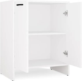 Nina 2D fürdőszobai szekrény, 2 ajtó, polcokkal, mosdó alá, fehér