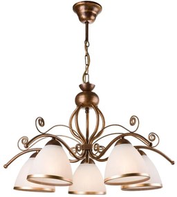 Csillár láncon RETRO II 5xE27/60W/230V