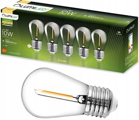 5x Led izzó Filament E27 1W 10W Füzérekhez