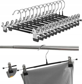 2PCS Akasztós Fém akasztók ruhacsipeszekkel szekrény nadrág