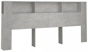 betonszürke áthidaló szekrény 220x18,5x104,5 cm