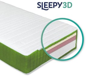 Sleepy 3D Kiwi LatexGel 25 cm magas luxus matrac / 160x200 cm