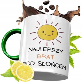 Zöld Bögre Testvérnek Ajándékba, fényképes nyomattal