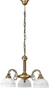 Rabalux csillár e27 3x40w bronz/fehér flossi