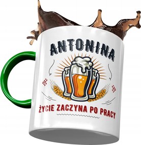 Zöld Bögre Antonina Lányoknak Ajándék Nyomtatott Fotóval