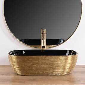 Pultos mosdókagyló Rea Belinda BLACK GOLD BRUSH