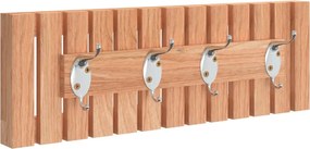 vidaXL tömör diófa fali akasztó 42 x 8,5 x 14 cm