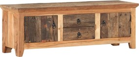 vidaXL tömör akác és újrahasznosított fa tévészekrény 120x30x40 cm