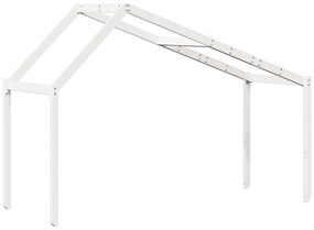 fehér tömör fenyőfa gyerekágytető 203 x 80,5 x 142 cm