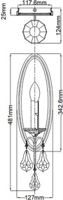 Feiss VALENTINA FE-VALENTINA1 Fali lámpa 1x60W/E14