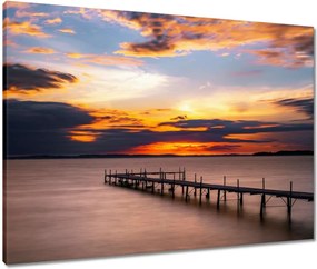 Vászonkép 80x60 Nyugati-tó híd