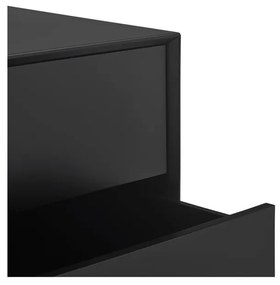 Fekete szekrény 120x140x45 cm Platt – Teulat