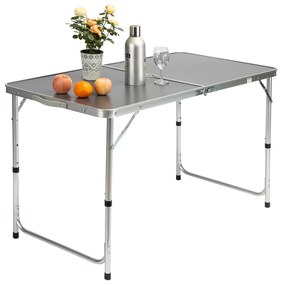 Casaria® Összecsukható kempingasztal - szürke