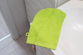 Klasszikus frottír mosdókesztyű 15x24 cm, zöld