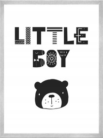Little boy gyerek poszter 40X50 cm ezüst keret
