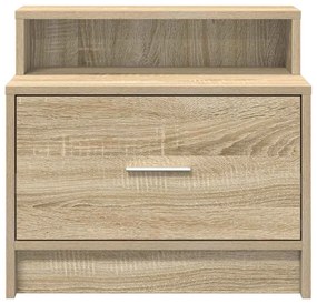 Éjjeliszekrények fiókkal 2 db sonoma tölgy 51 x 31 x 47 cm