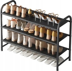 3 szintes fém cipőtartó állvány Oxford szövet polcokkal Botc