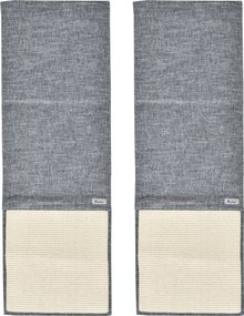 PawHut 2 db-os Kaparó Matrac Kanapé Kaparóvédő Zsákos Kaparó Szőnyeg Macskabútorhoz Szürke 130 x 45 x 0.3 cm | Aosom